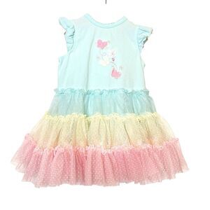 Little Me Tutu Popover For Baby Girls Blue Pink Yellow Butterfly Tulle Dress 9 M